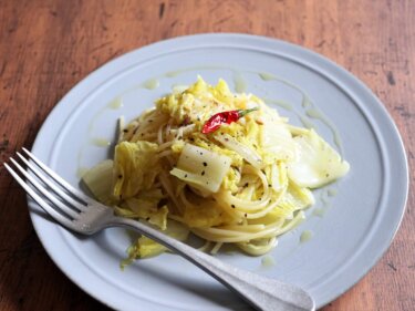 【簡単おいしい】白菜のアンチョビパスタのレシピ