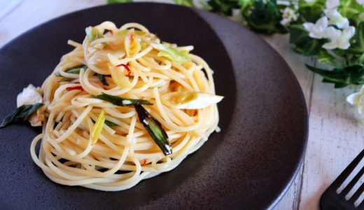 焼きねぎのペペロンチーノ